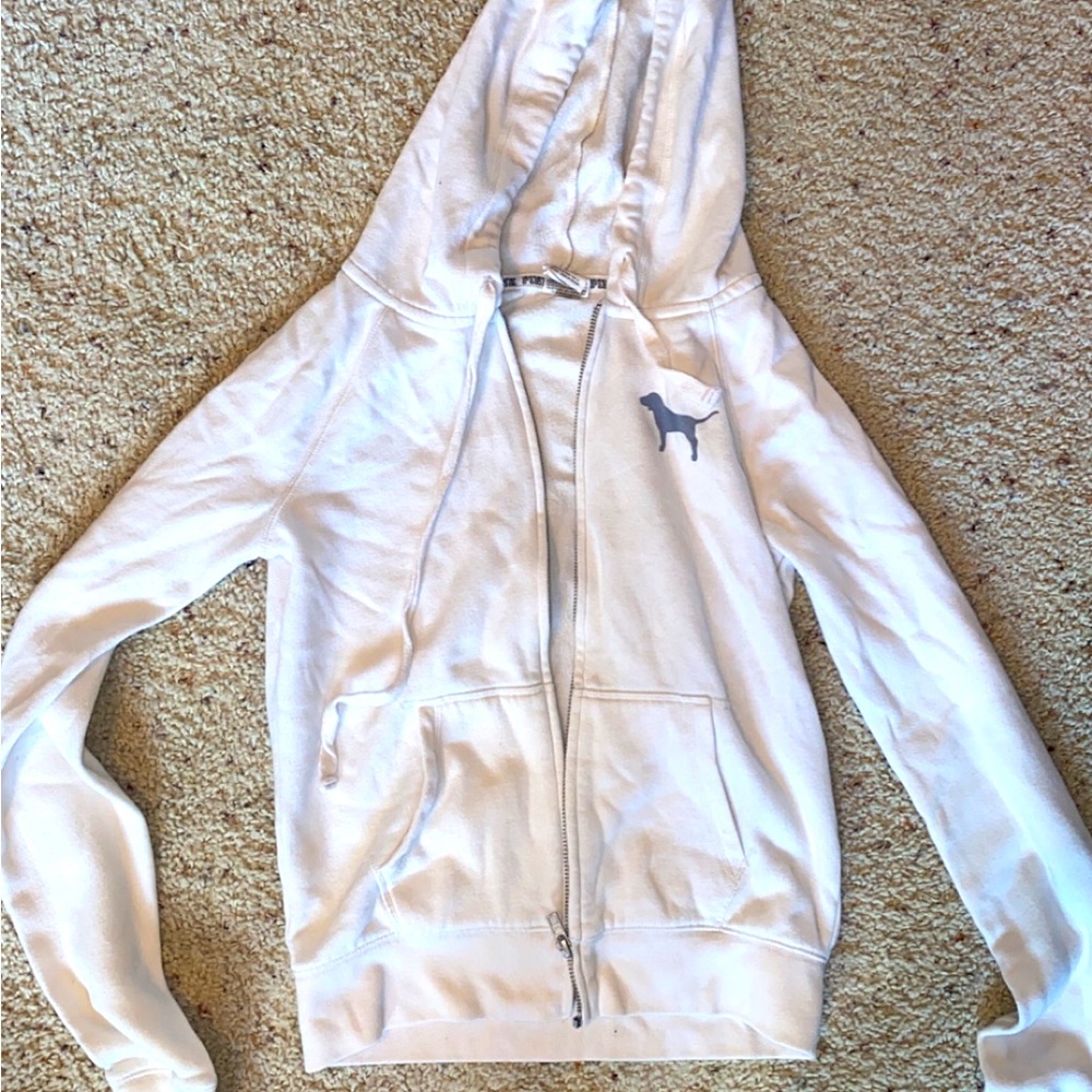 White PINK/VS jacket size XS